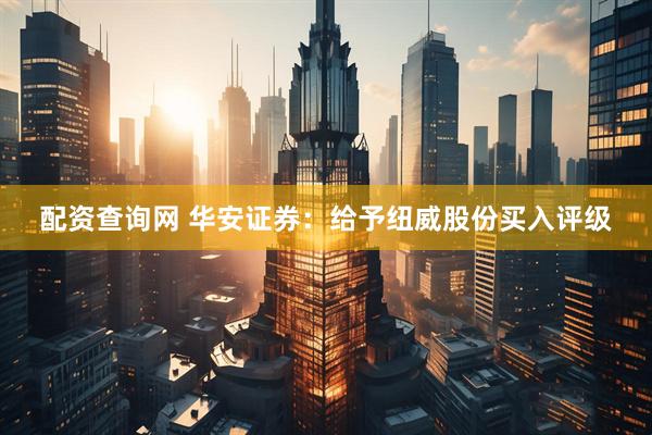 配资查询网 华安证券：给予纽威股份买入评级